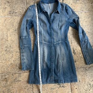 Free people stretch denim dress